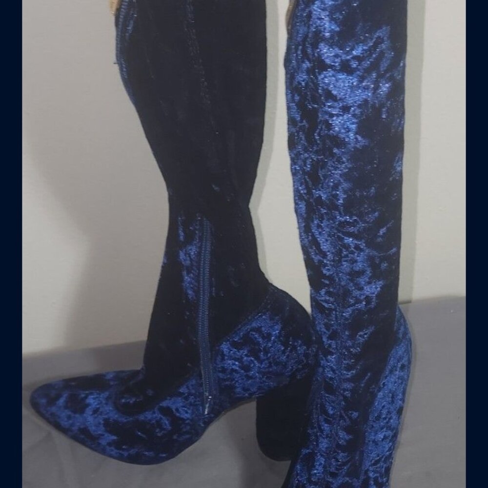 Cape Robbin Royal Blue Over The Knee High Boots Size 6